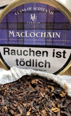Der MacLochain stellt eine schöne Melange aus Virginia, Latakia und english black Cavendisch dar